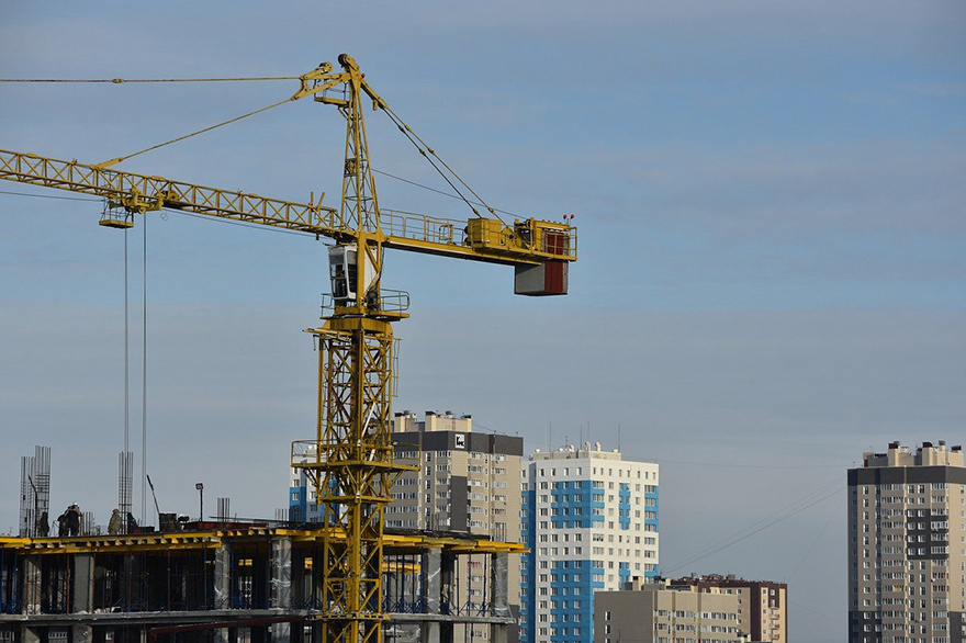 high rise construction site