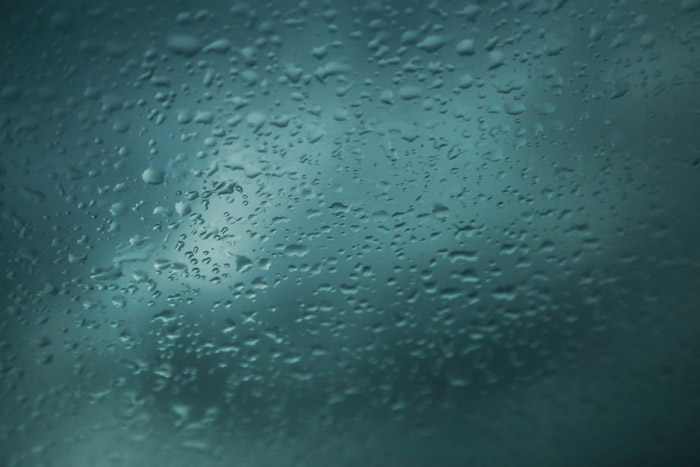 humidity on a window