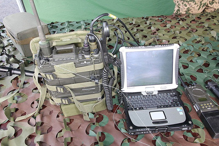 toughbook for military use with additional accessories